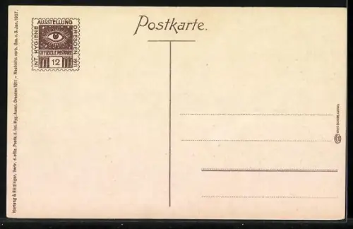 AK Dresden, Internationale Hygiene-Ausstellung 1911, Haupteingang z. Ausstellung