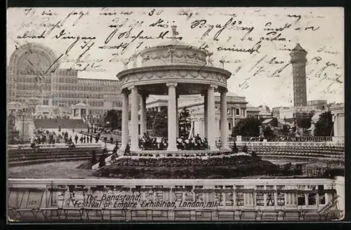 AK London, Festival of Empire Exhibition 1911, The Bandstand