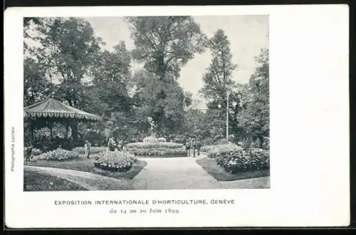 AK Genève, Exposition International D`Horticulture 1899