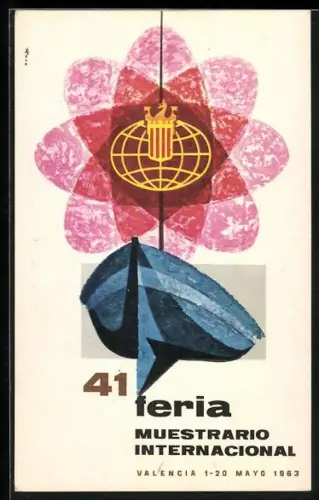 AK Valencia, 41 feria Muestrario Internacional 1963, Ausstellung