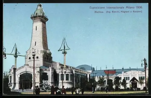 AK Milano, Esposizione Internazionale 1906, Marina, Ausstellung