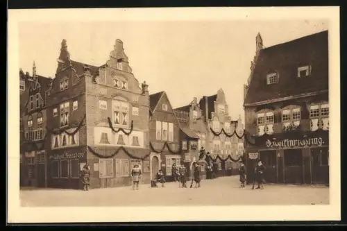 AK Amsterdam, Eerste Nederlandsche Tentoonstelling 1913, Oud-Amsterdam, Ausstellung