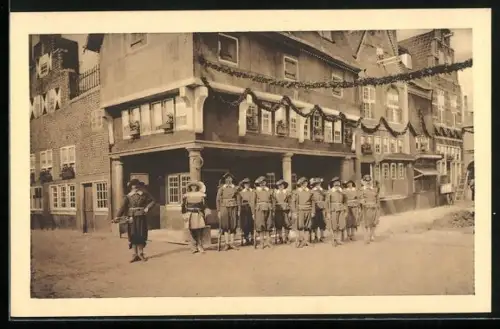 AK Amsterdam, Eerste Nederlandsche Tentoonstelling op Scheepvaartgebied 1913, Oud-Amsterdam