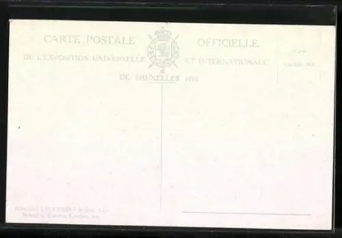AK Bruxelles, Exposition 1910, Section Allemande, Ausstellung