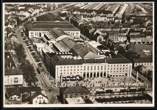 AK Basel, Schweizer Mustermesse 1943, Ausstellungsgelände
