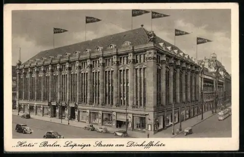 AK Berlin, Kaufhaus Hertie, Leipziger Strasse am Dönhoffplatz