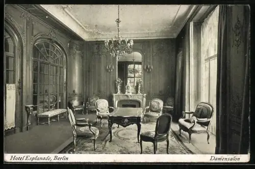 AK Berlin-Tiergarten, Hotel Esplanade, Damensalon