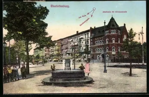 AK Berlin-Charlottenburg, Akademie für Kirchenmusik, Am Knie, Hardenbergstrasse