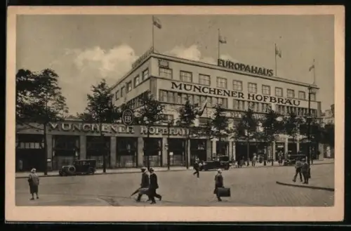 AK Berlin-Kreuzberg, Münchener Hofbräu im Europahaus