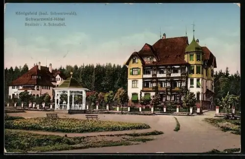 AK Königsfeld / Schwarzwald, Ansicht vom Schwarzwald-Hotel