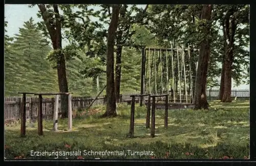 AK Schnepfenthal, Der Turnplatz der Erziehungsanstalt