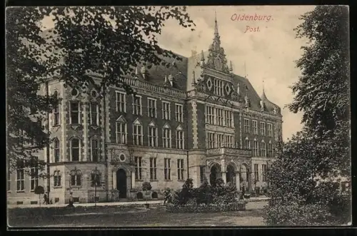 AK Oldenburg / O., Post, Postamt