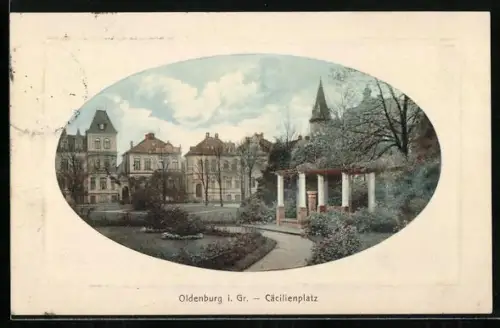 AK Oldenburg i. Gr., Cäcilienplatz