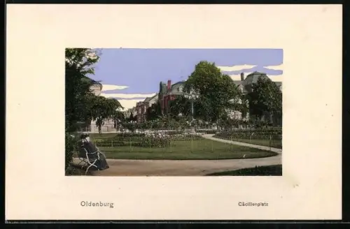 AK Oldenburg / O., Cäcilienplatz