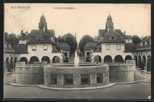 AK Bad Nauheim, Die drei Sprudel