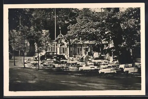 AK Eutin, Gasthaus zum Uglei, Gartenlokal, Inh. August Holzbach