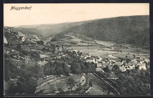AK Muggendorf, Ortsansicht im Tal