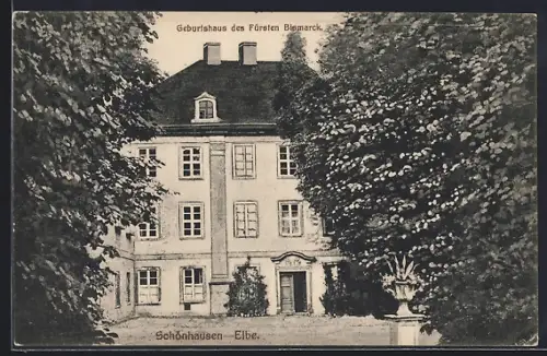AK Schönhausen /Elbe, Geburtshaus des Fürsten Bismarck