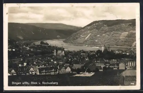 AK Bingen a /Rh., Blick vom Rochusberg