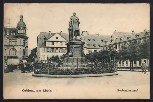 AK Coblenz am Rhein, Goebendenkmal