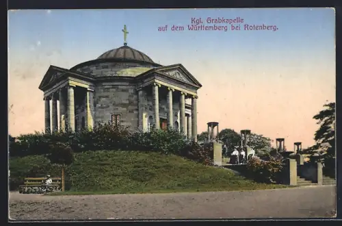 AK Rotenberg / Württemberg, Kgl. Grabkapelle von König Wilhelm I. und Königin Katharina auf dem Württemberg