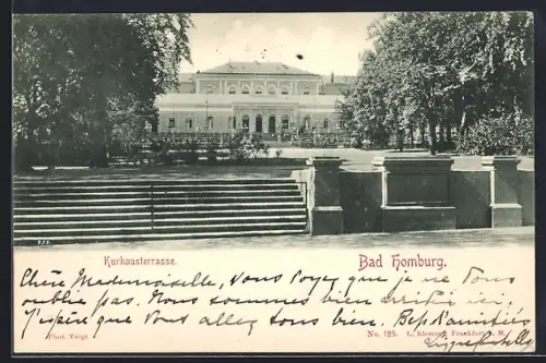 AK Bad Homburg, Kurhausterrasse