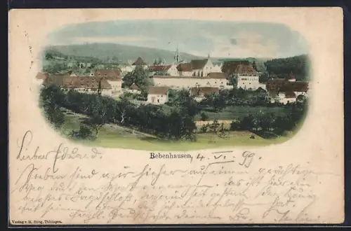 AK Bebenhausen, Kloster und Ortsansicht