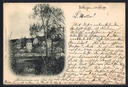 AK Bebenhausen, Ansicht von Süd-Ost
