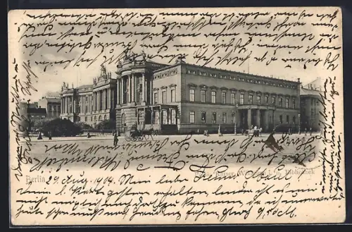 AK Berlin, Palais Kaiser Wilhelm I und Bibliothek