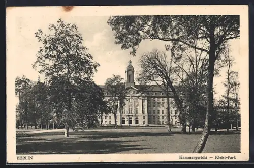 AK Berlin-Schöneberg, Kammergericht, Kleist-Park