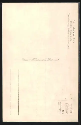 AK Braunfels a. d. Lahn, Weilburger Chaussee mit Blick auf das Schloss Braunfels