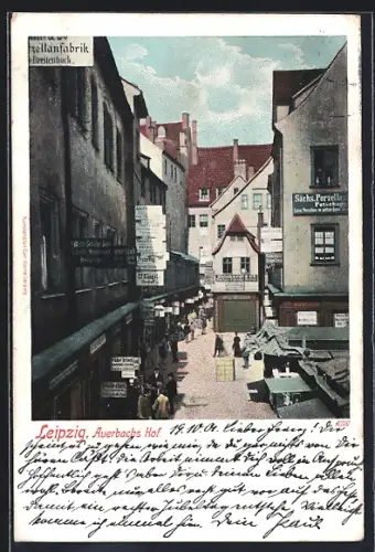 AK Leipzig, Blick auf Auerbachs Hof