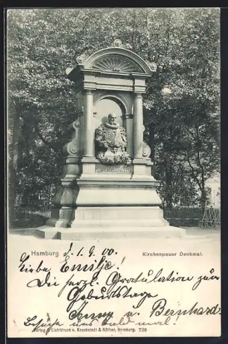 AK Hamburg-St.Georg, Kirchenpauer Denkmal