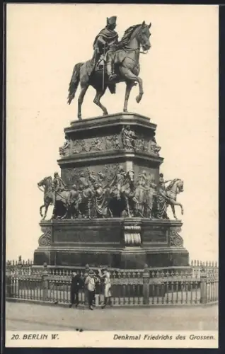 AK Berlin, Denkmal Friedrichs des Grossen