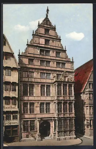 AK Hannover, Leibnizhaus mit Gasthof