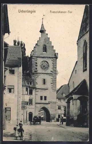 AK Ueberlingen / Bodensee, Blick auf das Franziskaner Tor