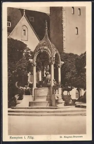 AK Kempten i. Allg., St. Magnus-Brunnen
