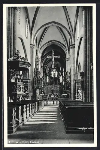 AK Fritzlar, Dom, Innenansicht