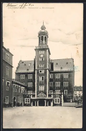 AK Darmstadt, Schlosshof und Glockenspiel