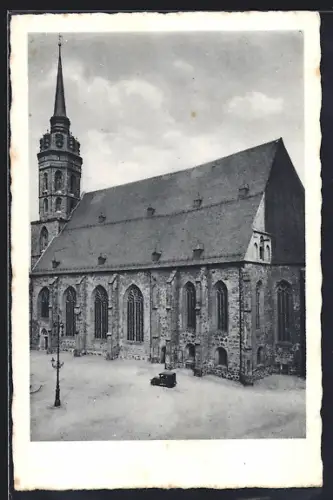AK Bautzen, Petridom mit Strassenpartie