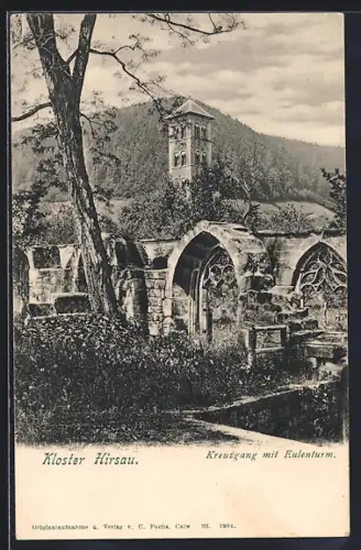 AK Kloster Hirsau, Kreuzgang mit Eulenturm