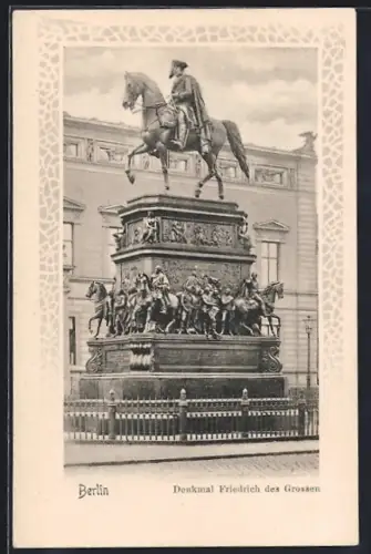 AK Berlin, Denkmal Friedrich des Grossen