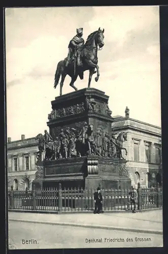 AK Berlin, Denkmal Friedrichs des Grossen
