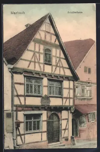 AK Marbach / Neckar, Ansicht des Schillerhauses