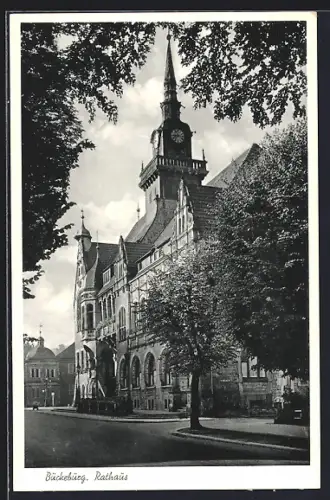AK Bückeburg, Blick auf das Rathaus