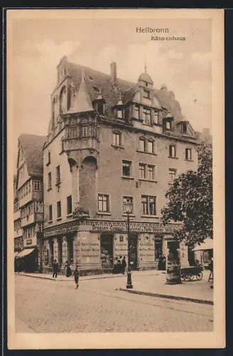 AK Heilbronn, Kätchenhaus mit Kolonialwarengeschäft