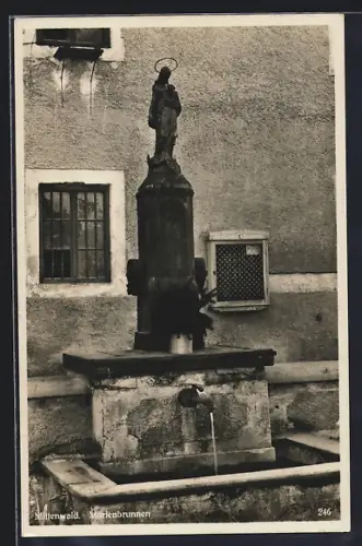 AK Mittenwald, Marienbrunnen