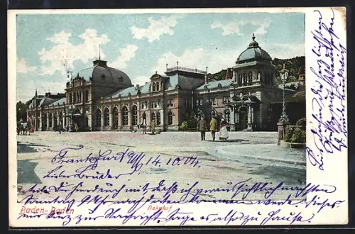 AK Baden-Baden, Partie am Bahnhof