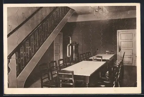 AK Bremen, Jugendherberge Bremen, Tagesraum für Knaben, Neuenlanderstrasse 106a