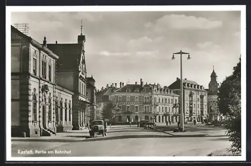 AK Rastatt, Partie am Bahnhof